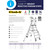 Climb IT GPC 3 to 8 Tread CLIMB-IT Weight-Reactive Folding Podium Steps, detailed technical sheet showing features and specifications.