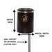 Nickleby open top waste litter bin measurements