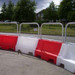 EVO 80 water filled barrier with mini mesh
