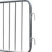Metal crowd barrier connection hooks