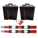 GS6 Guardian goalpost kit red white bunting poles water ballast