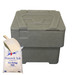 60 Litre grey grit bin inc salt & scoop