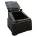 200 Litre recycled black grit box bin open