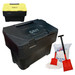 Recycled black 115 Litre grit storage bin optional salt