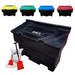 200 Litre recycled black plastic lockable grit salt bin