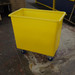 270 Litre  plastic watertight laundry trolley rubber wheels