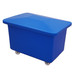 Blue 320 Litre  plastic watertight laundry trolley cart with lid