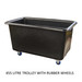 455 Litre recycled plastic watertight laundry trolley rubber wheels