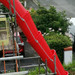 20" 500mm builder rubble rubbish chute kit on scaffold