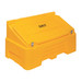 Yellow 400 Litre heavy duty grit salt bin