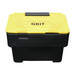 115 Litre black with yellow lid grit bin