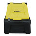 Black yellow lid heavy duty 200 litre grit bin