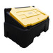 Recycled black inc yellow lid 400 Litre grit bin inc rock salt