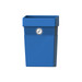 Boat blue Regent 50 Litre open post / wall litter bin