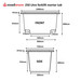 Roadware 250 Litre forklift mortar tub data sheet RM0320RC