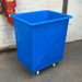 Blue 225 Litre plastic watertight laundry trolley cart