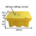 350 Litre grit salt box bin size
