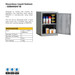 COSHH24/18 hazardous liquid storage cabinet data sheet