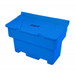 Blue 200 Litre lockable grit balt bin box