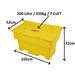 200 Litre grit salt box bin size