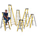 3 to 8 Tread Insulated Climb-It Glass Fibre Swingback Stepladders