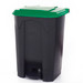 80 Litre Peddle Bin With Green Coloured Lids