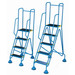 WS513 WS541 Blue Fort Mobile Steps with Domed Feet & Anti-Slip Treads