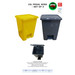 Set of 3 Yellow or Grey 15 Litre Foot Peddle Bins Data Sheet