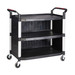 HI351Y Proplaz 3 Shelf Table Trolley Enclosed Sides