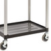 HI291Y Proplaz 2 Shelf Table Trolley With Lockable Draw Bottom Tray