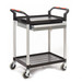 HI291Y Proplaz 2 Shelf Table Trolley With Lockable Draw