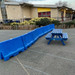 Blue 1 metre water filled playground barrier