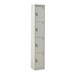 Grey 1800x300x450mm 4 Compartment Express Locker