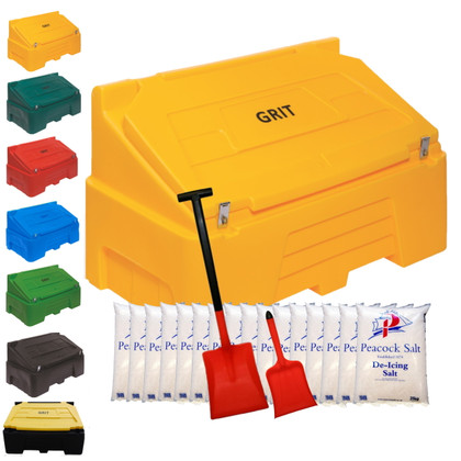 What is a grit bin used for?
