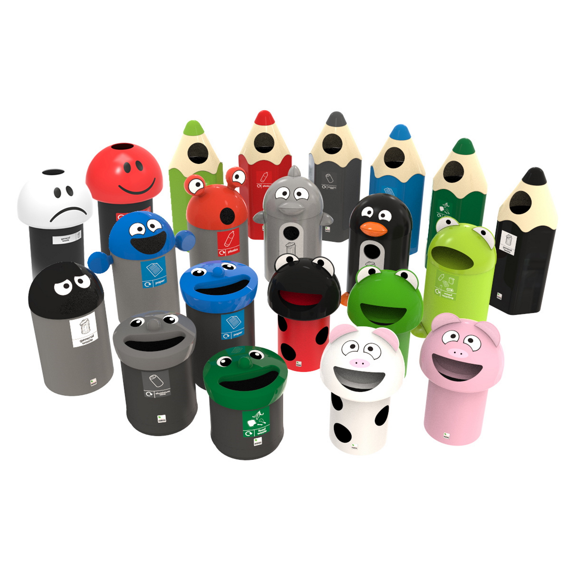 School Recycling Bins