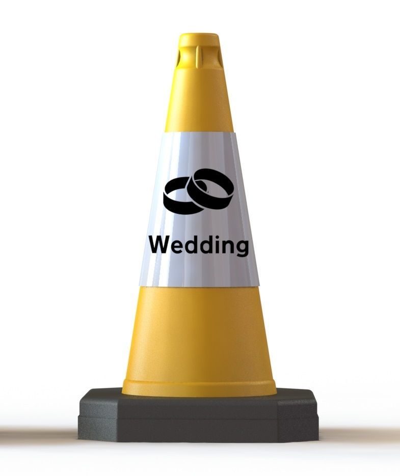 Wedding Road Cones