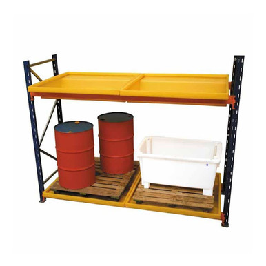 RB1 Racking Pallet Bund 220 Litre Sump Optional Grid Deck | Roadware