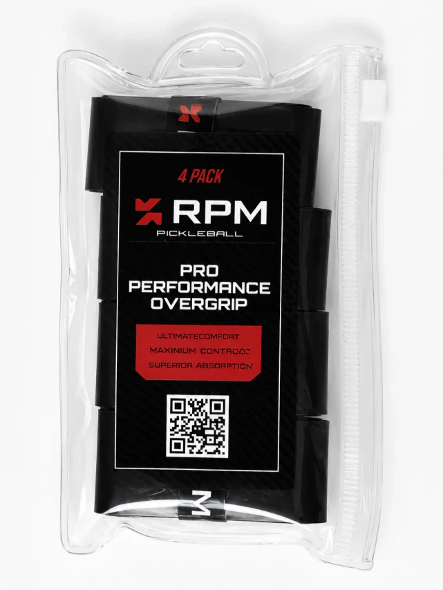 RPM Pro Performance Dry Overgrip - Black 4 Pack