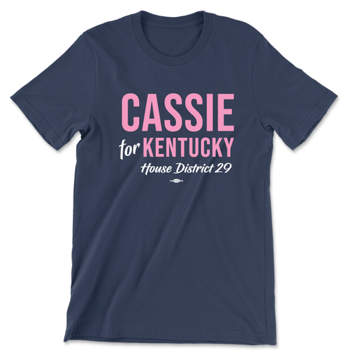 Cassie For Kentucky (Unisex Navy Tee)