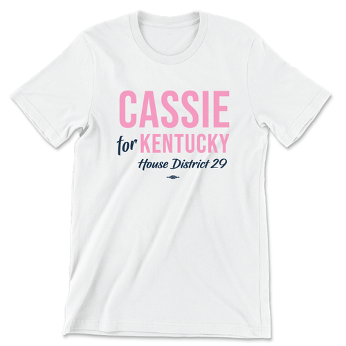 Cassie For Kentucky (Unisex White Tee)