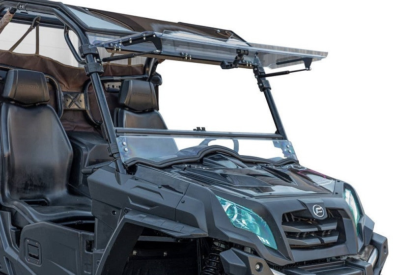 CFMoto UForce 500 Scratch-Resistant Flip Windshield by SuperATV