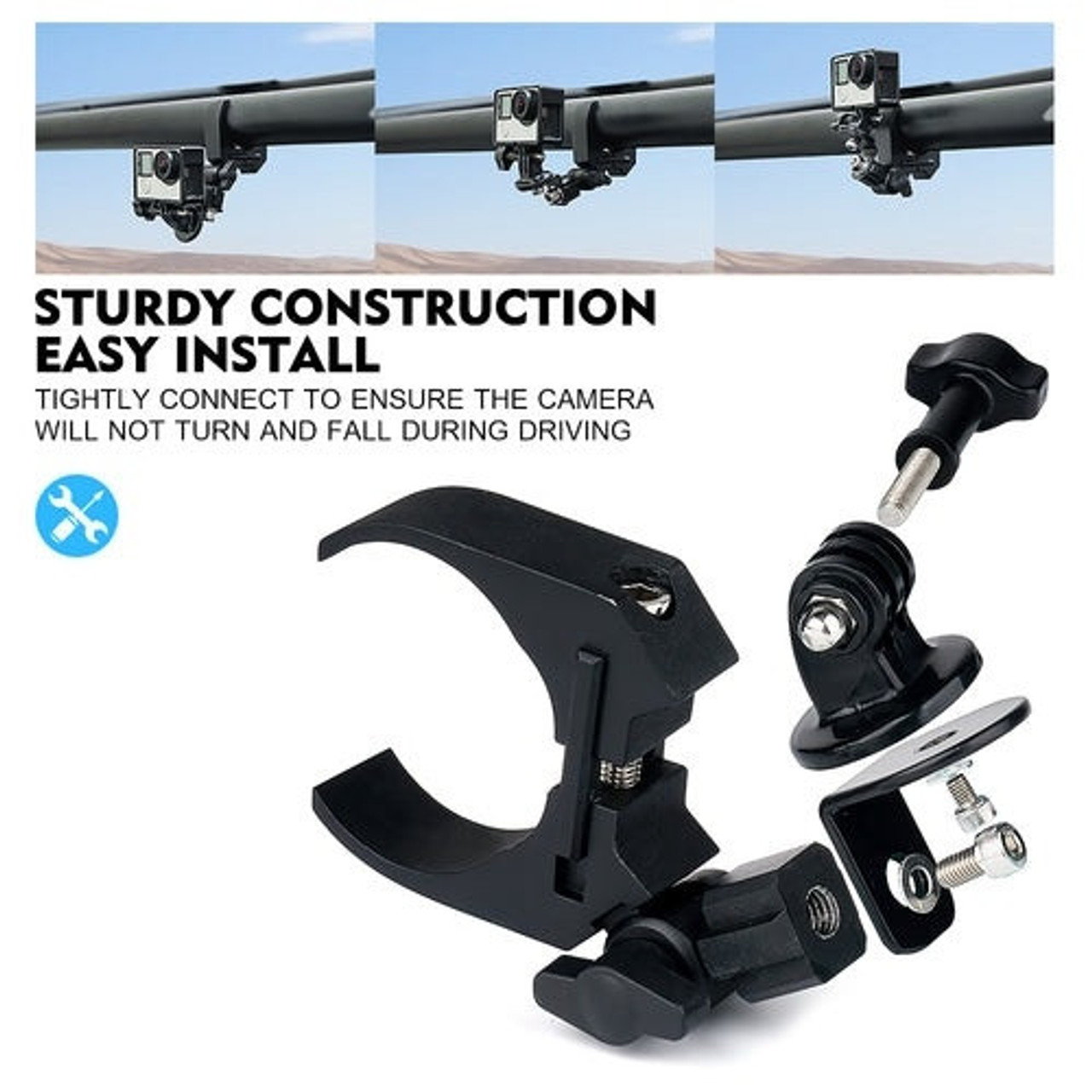 CFMoto UForce / ZForce Aluminum C Clamp UTV GoPro Bracket