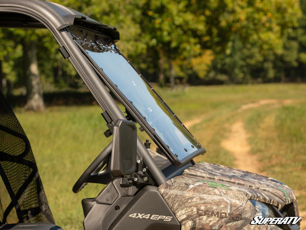 CFMoto Uforce 1000 Scratch Resistant Flip Windshield by SuperATV