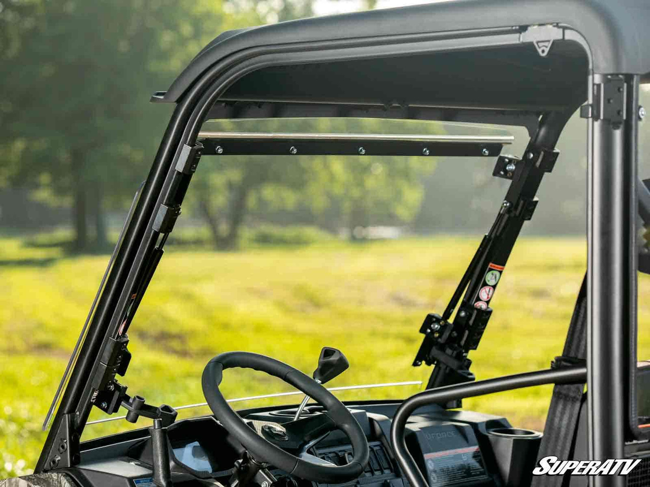 CFMOTO UForce 600 Scratch Resistant Flip Windshield by SuperATV