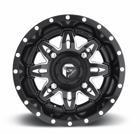 CFMoto UForce/ZForce Fuel Lethal D567 Matte Black Milled Wheel Set