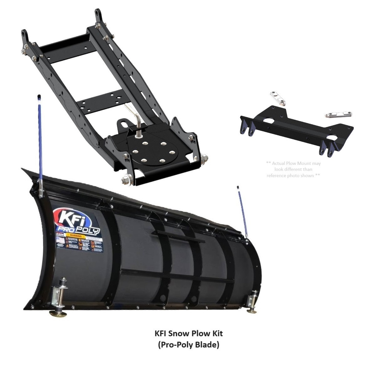 CFMoto UForce 600 Heavy Duty Snow Plow Kit by KFI KFISNWPLWUFORCE600