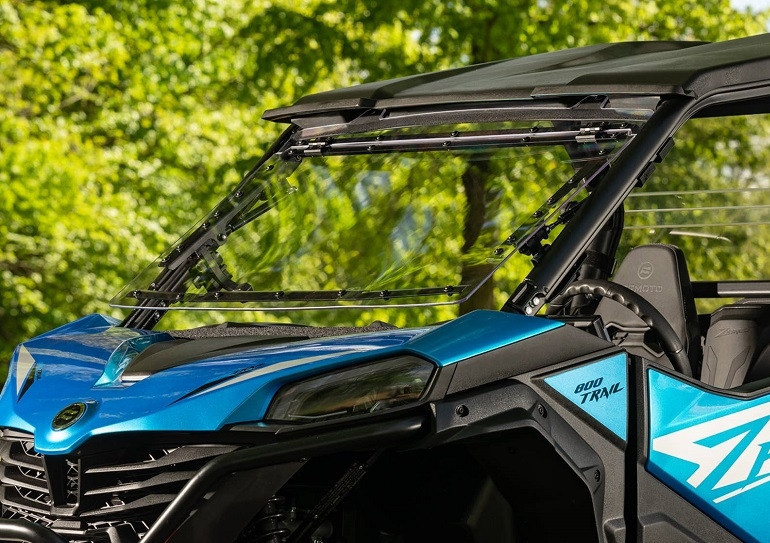 CFMoto ZForce 950 Sport Scratch-Resistant Flip Windshield by