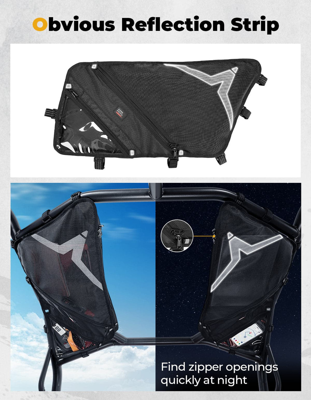 CFMoto ZForce 500/ 800/ 1000 1680D Waterproof Roof Bag by Kemimoto