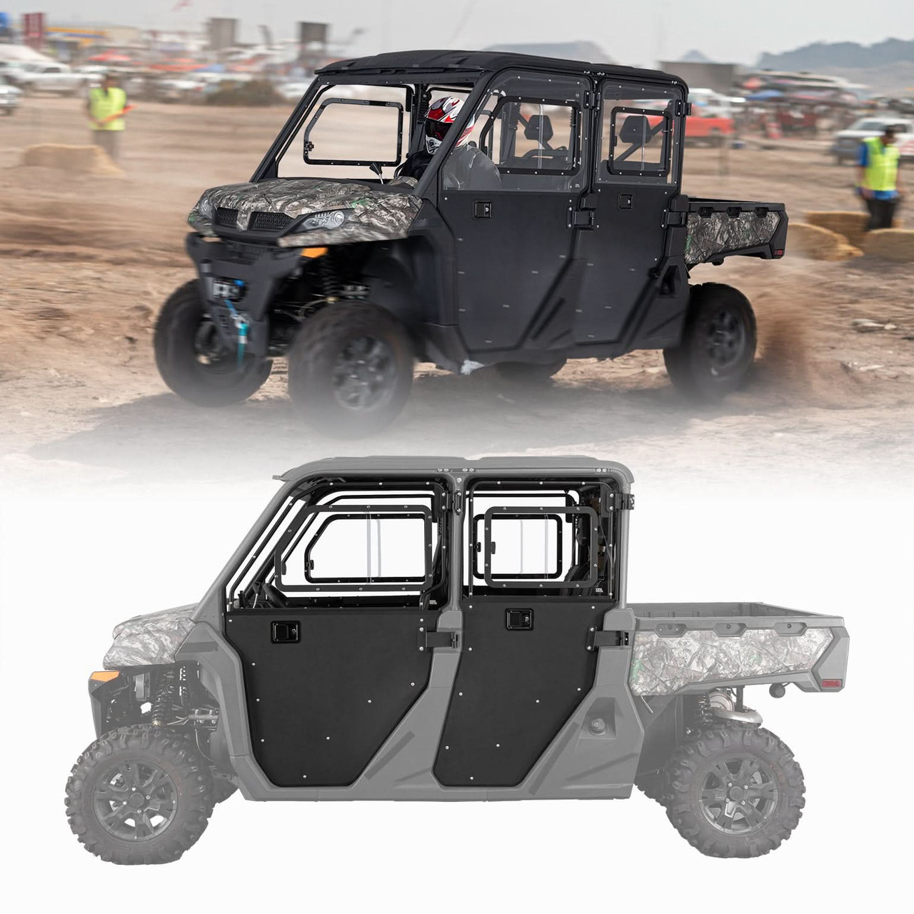 CFMoto UForce 1000 XL Full Doors with Sliding Window by Kemimoto