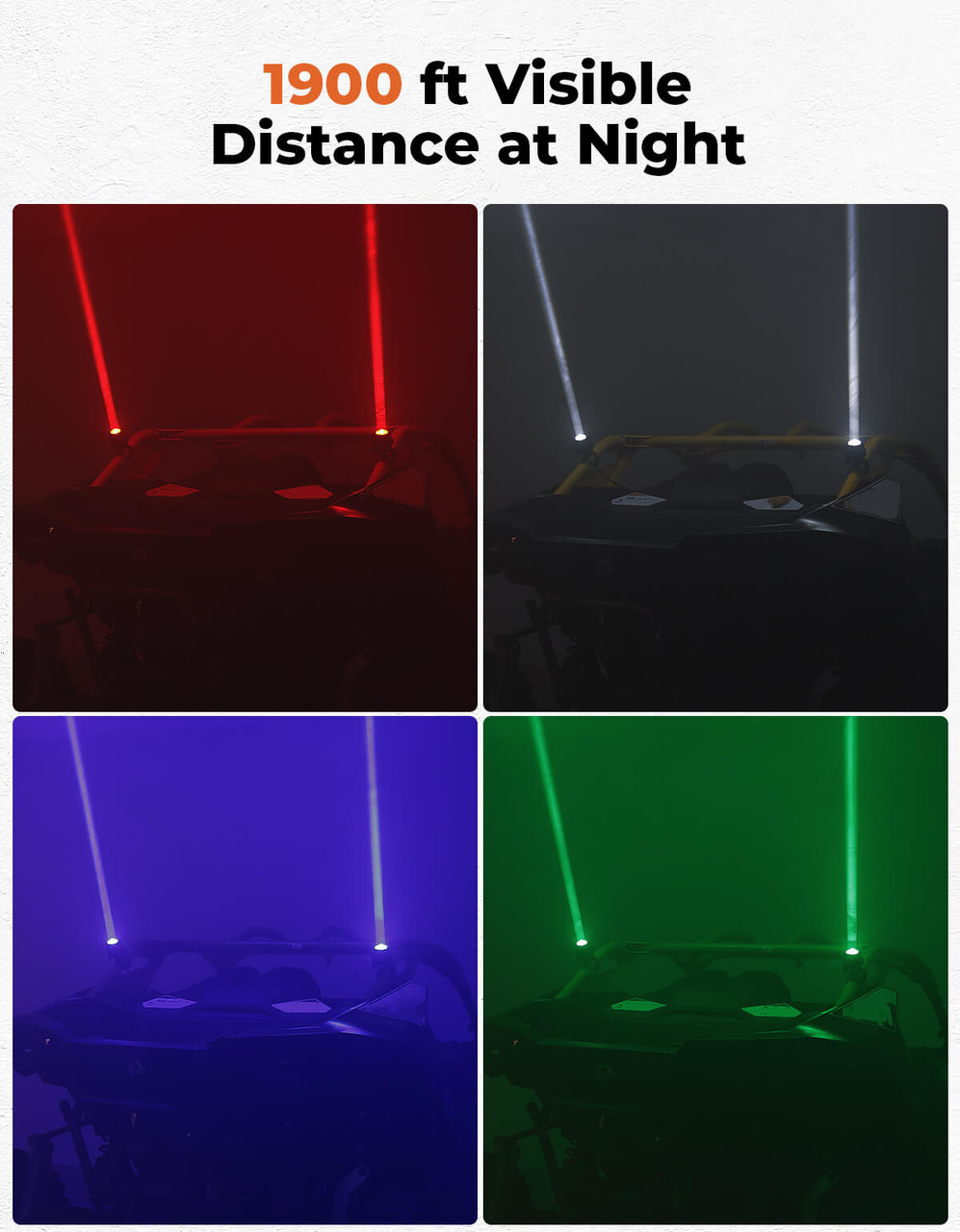 CFMoto Uforce/ZforceUTV Spot Beam Pod Lights with 1.5''-2